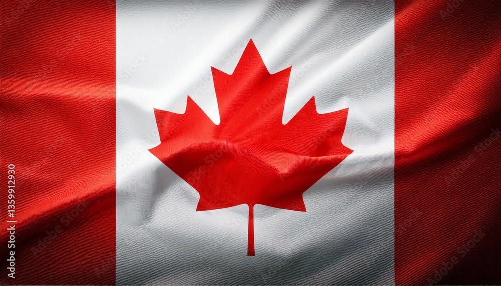 canadian flag waving in wind canadian flag waving in wind