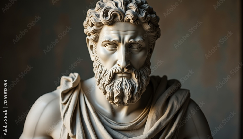 An ancient statue of a thoughtful figure, with a serene and contemplative expression. The statue exudes wisdom and mystery, capturing the essence of timeless art and classical beauty in its design.
An ancient statue of a thoughtful figure, with a serene and contemplative expression. The statue exudes wisdom and mystery, capturing the essence of timeless art and classical beauty in its design.