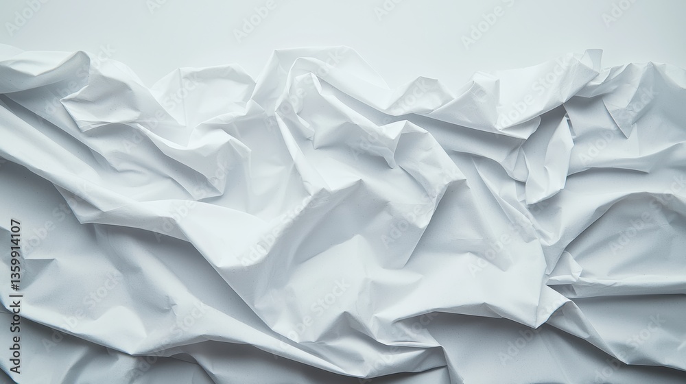 Fototapeta premium Paper Texture concept. Crumpled translucent paper texture with abstract geometric pattern