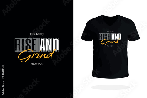 Rise and Grind Gym Motivation T Shirt