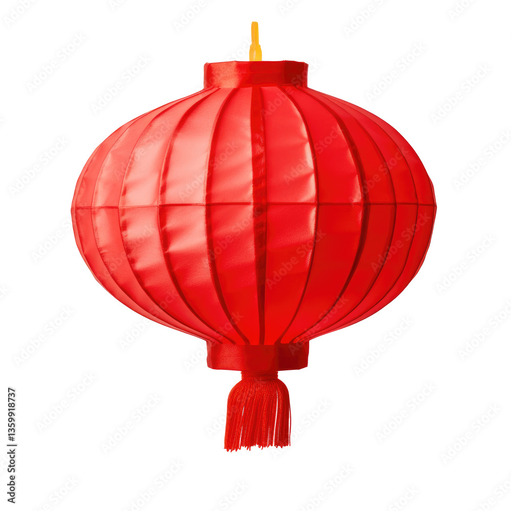 Obraz premium Chinese red lantern on transparent background
