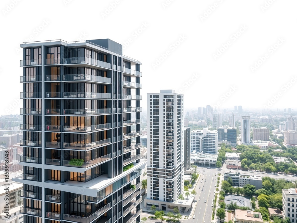Fototapeta premium Modern Architectural Complexes - High-End Design & Sophistication