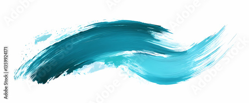 Abstract Brushstroke: A captivating, fluid brushstroke in varying shades of blue, creating a sense of dynamic movement and artistic expression. A visual journey of color and form.