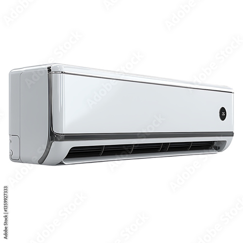 Modern Wall-Mounted Air Conditioner with Digital Display photo