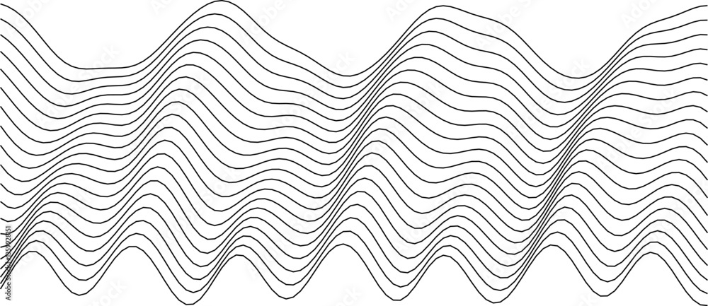 Abstract monochrome wave pattern for modern design and decoration projects. Abstract monochrome wave pattern for modern design and decoration projects.