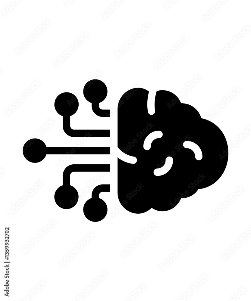 Cloud computing network icon filled with black