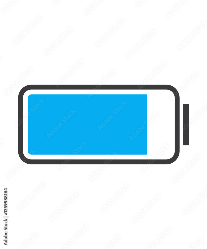 Battery health icon filled with two tone Battery health icon filled with two tone