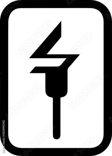 black arrow icon