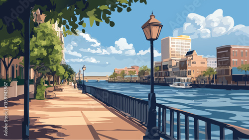 River Reflections in Wilmington, North Carolina