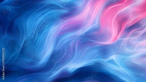 Wallpaper Mural Abstract neon background design with blue mint and pink hues blending seamlessly for modern themes Torontodigital.ca