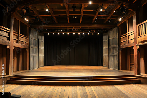 Authentic Shakespearean Theater with Elizabethan Costumes and Set  