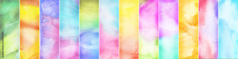 Fototapeta premium abstract watercolor background, bright colors
