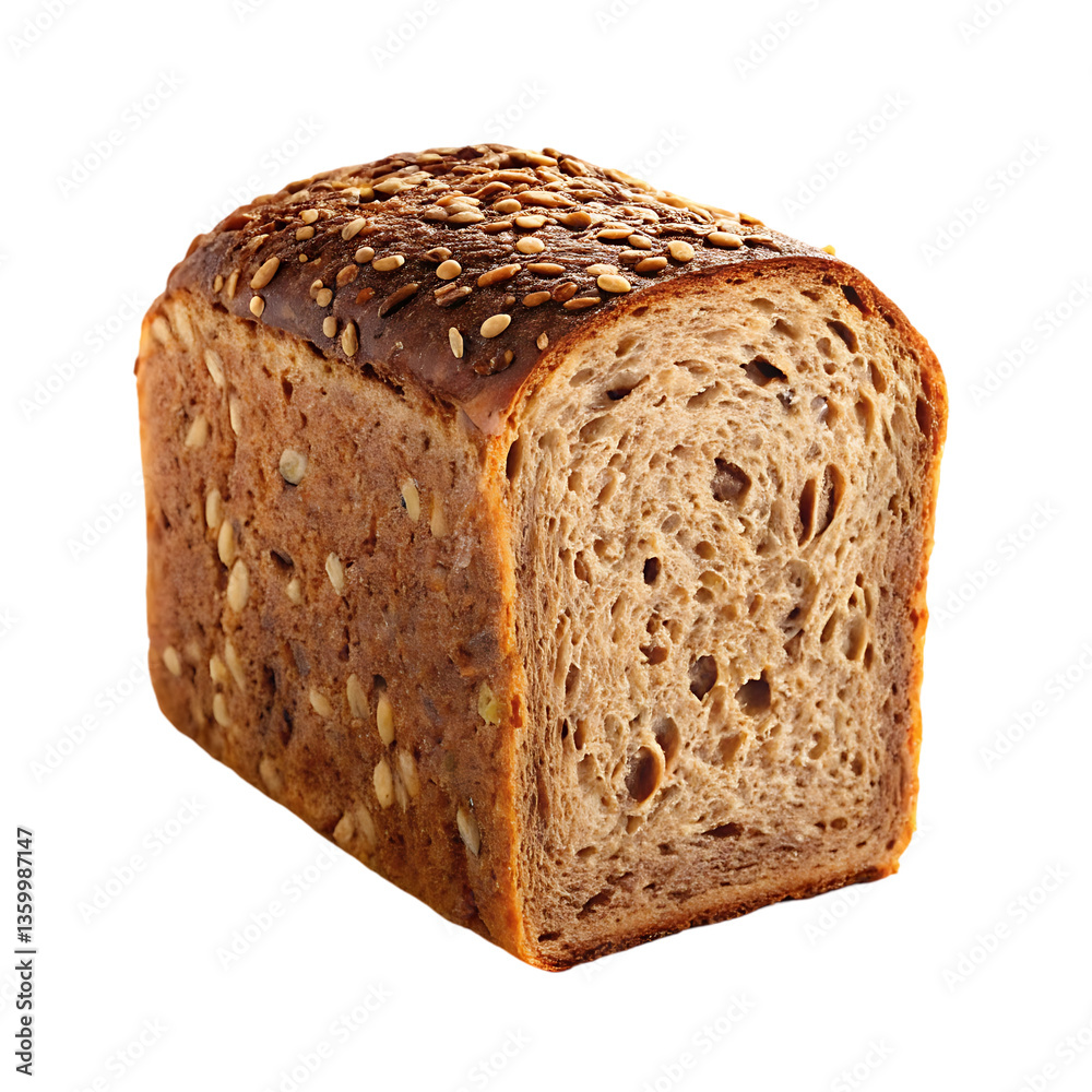 A loaf of crusty multigrain bread. A loaf of crusty multigrain bread.