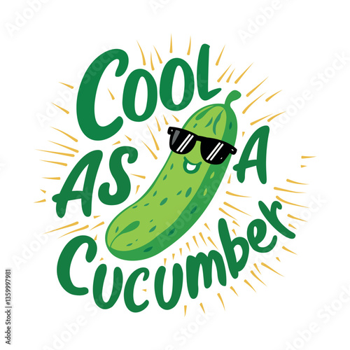 It is a beautiful cucumber design