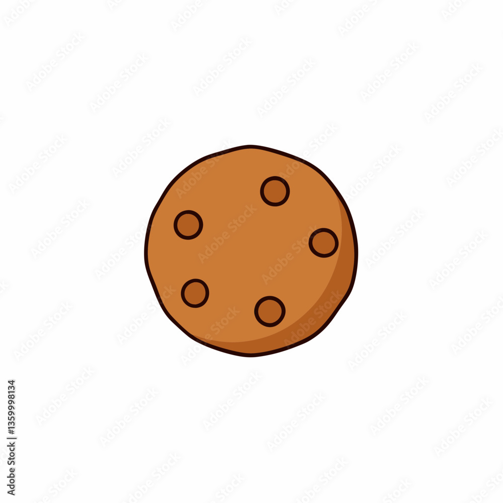 Fototapeta premium cookies isolated on white background