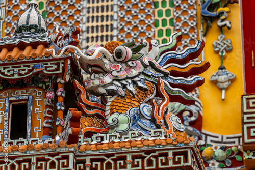 Photography view of the Imperial City with the Purple Forbidden City within the Citadel in Hue, Vietnam