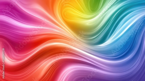 Vibrant abstract swirl of colors flowing seamlessly, creating a dynamic and energetic background for design use