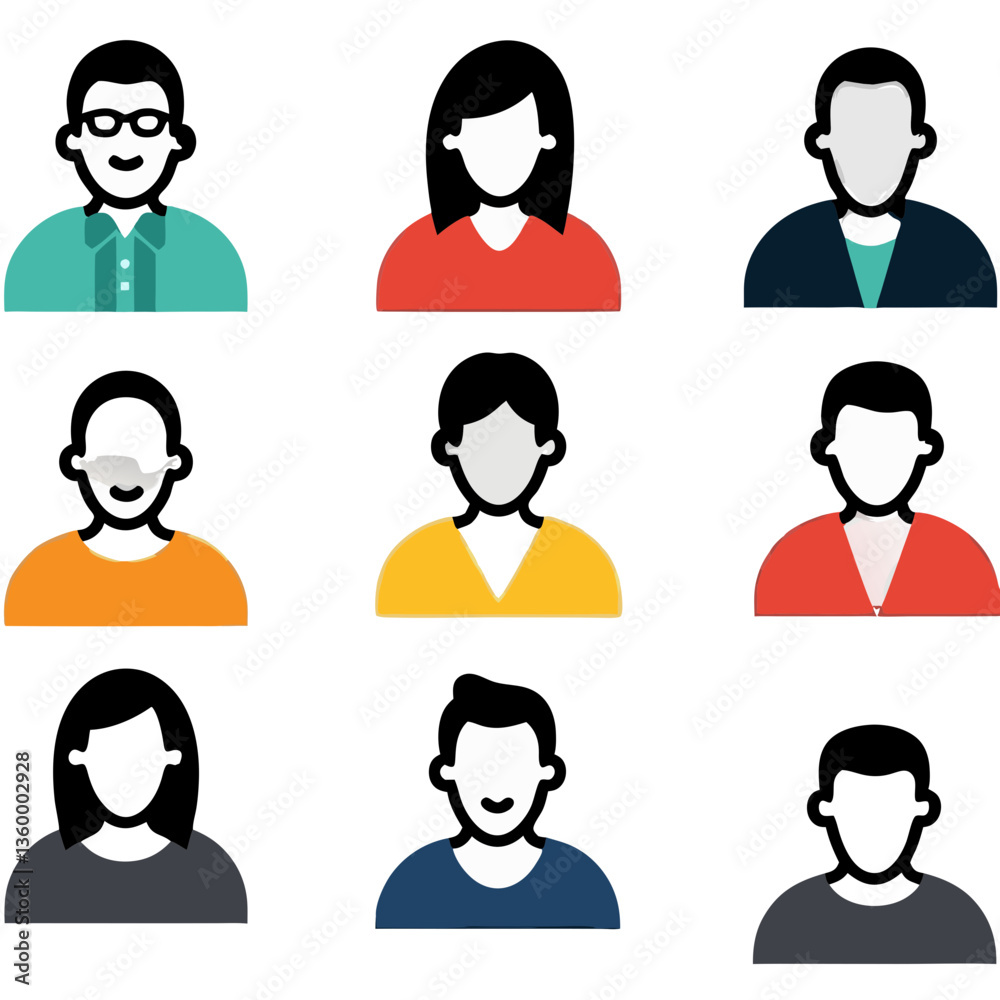 people icons set people icons set