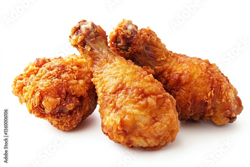 Crispy Chicken white background