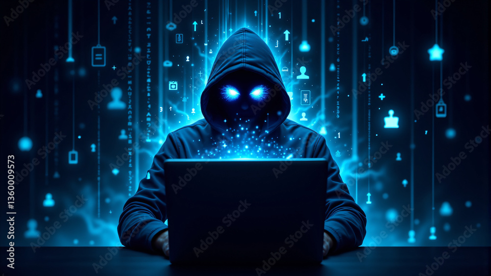Obraz premium Exploring the World of Cybersecurity and Hackers