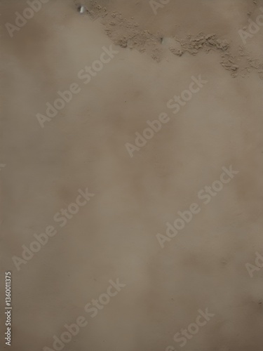 A close-up of a textured, cracked surface in neutral earthy tones, resembling dried clay or aged parchment.