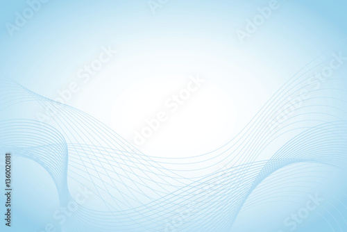abstract blue wavy line background