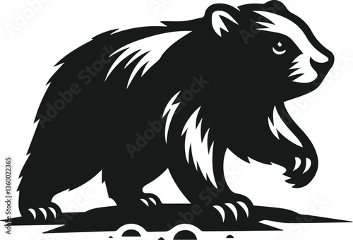 wombat vector silhouette