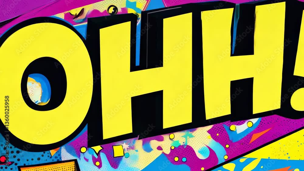 Bold yellow comic text expression Bold yellow comic text expression