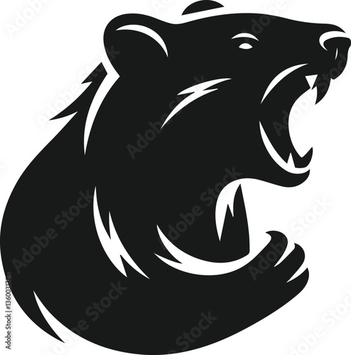 wombat vector silhouette