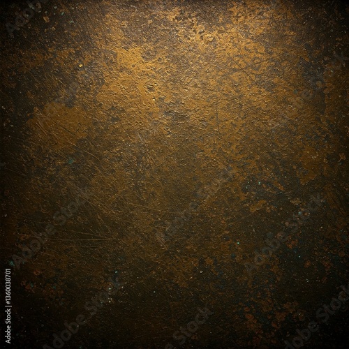 Corroded bronze grunge background with dark patina