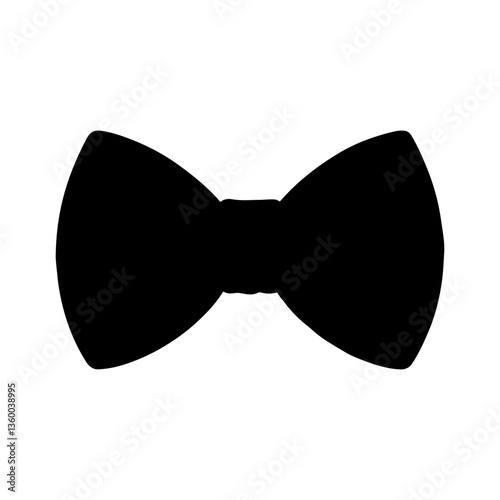 Bow-tie silhouette icon vector design.