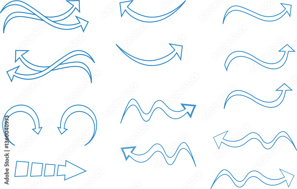 Wind/ Direction Arrow Set with transparent background for Architecture/ design sheets