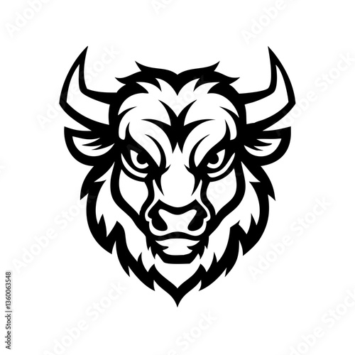 a powerful bison head logo, evoking strength and determination