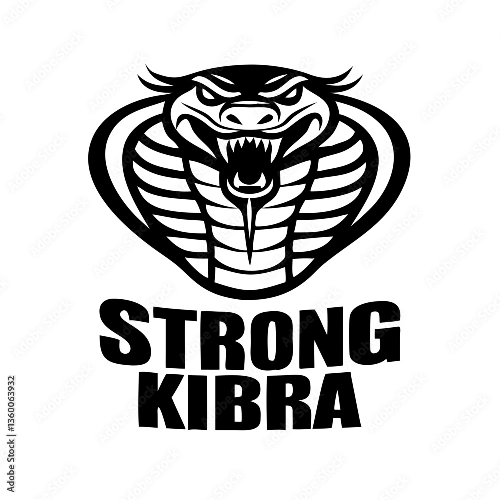 a strong cobra illustration design with menacing eyes a strong cobra illustration design with menacing eyes