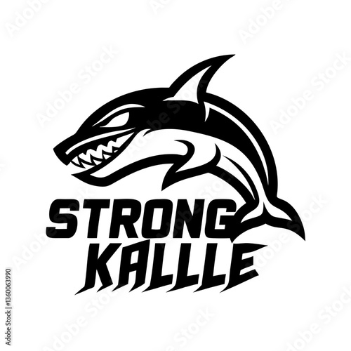 a strong shark with the text "STRONG KALLLE"