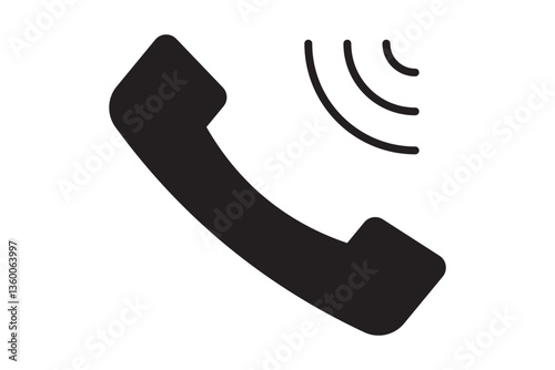 Call icon vector isolated on white background. Phone icon vector. mobile phone. telephone icon