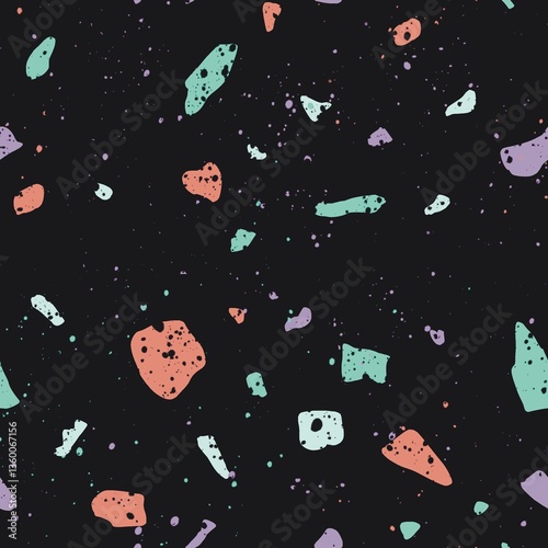 terrazzo Pattern for bathroom tiles. Terrazzo idea for room