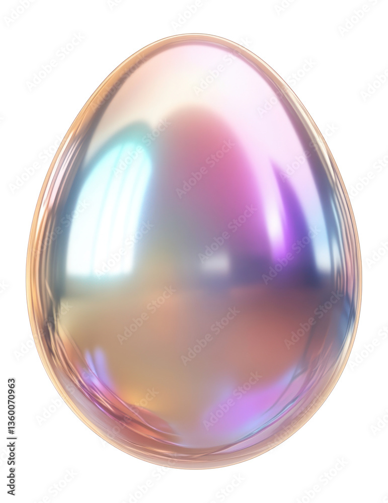 Obraz premium PNG Egg icon iridescent accessories holographic.