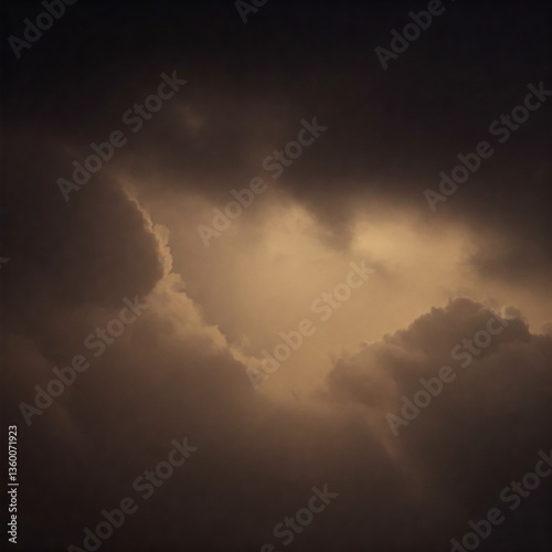 Soft and smoky grunge texture with fading dark clouds