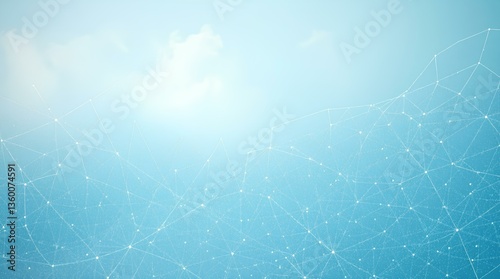 soft pale sky with gentle clouds and light glowing atmosphere