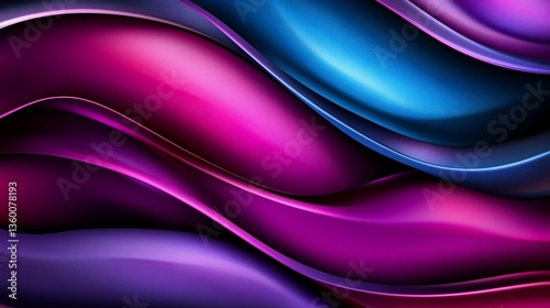 Abstract fluid gradient background with curved shapes and vibrant colors