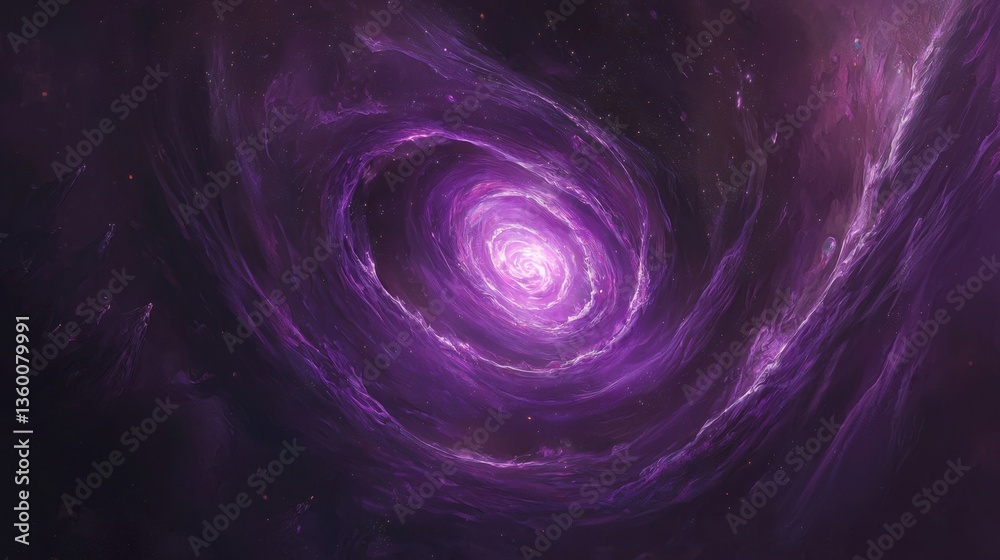 Deep purple abstract swirl with a vortex-like center, resembling a cosmic galaxy with glowing energy. Deep purple abstract swirl with a vortex-like center, resembling a cosmic galaxy with glowing energy.