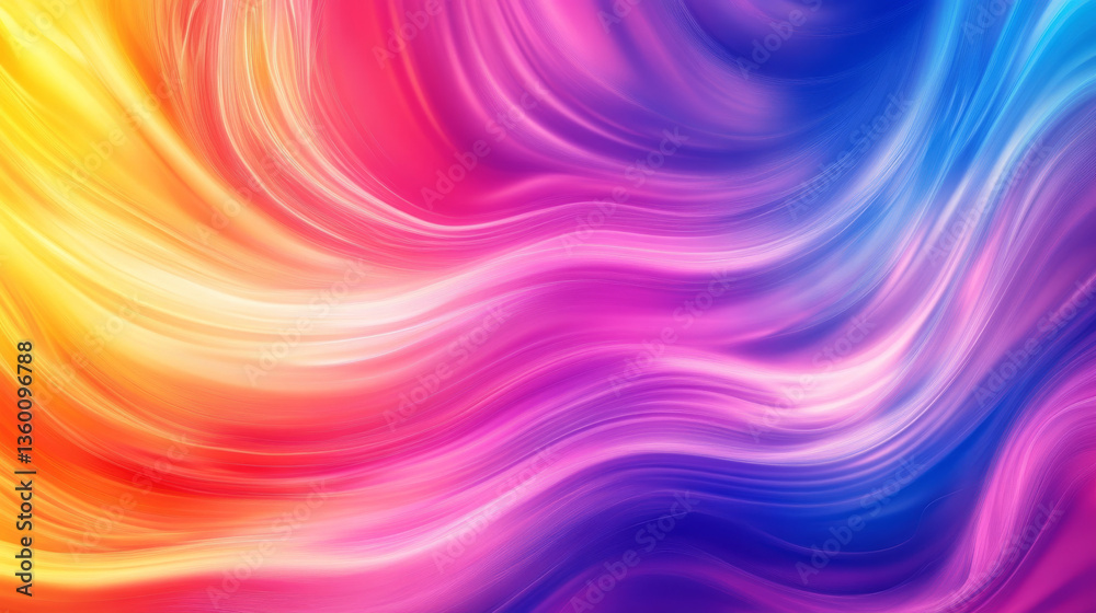 Obraz premium A vibrant abstract background template, ideal for wallpapers with dynamic colors and textures