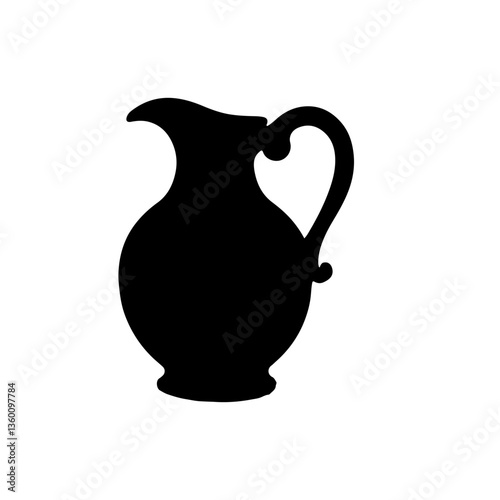 Jug silhouette icon vector design.