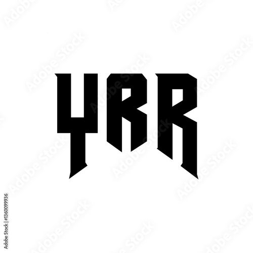 YRR letter logo design for technology company. YRR logo design black and white color combination. YRR logo, YRR vector, YRR design, YRR icon, YRR alphabet. YRR typography logo design.
