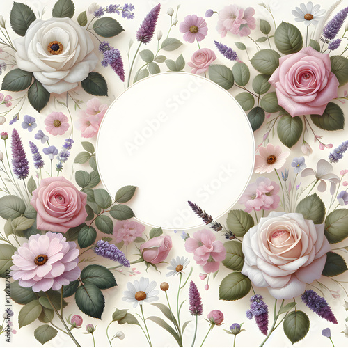 Floral Circle Elegance

