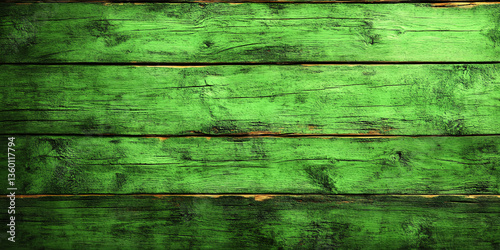 Wallpaper Mural vibrant Vintage Green Wooden Planks Creating a Rustic and Textured Background Torontodigital.ca