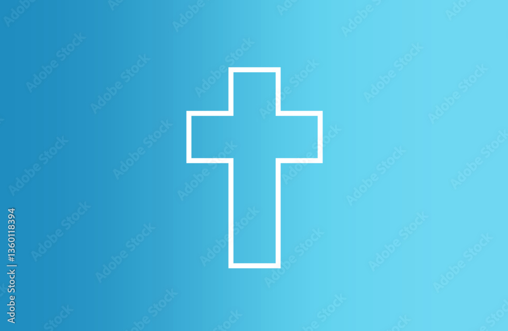 blue background with orthodox catholic cross blue background with orthodox catholic cross