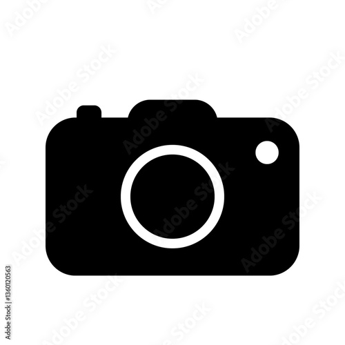 Digital camera icon, vector