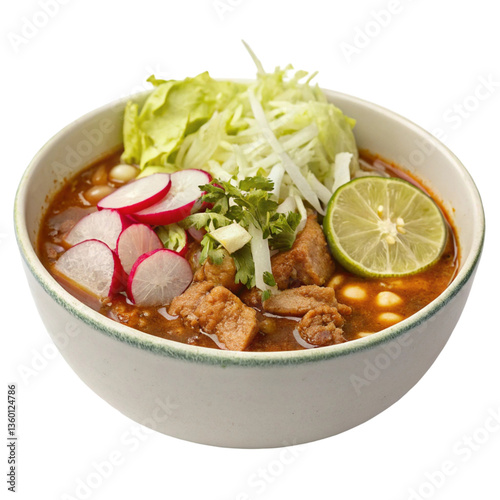 Pozole isolated on transparent background  
